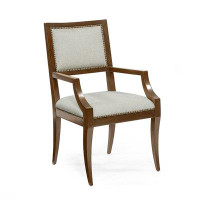 Woodbridge Furniture Ross Linen Arm Chair in Mink