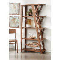 Coast to Coast Accents Knoll 72'' H x 36'' W Solid Wood Etagere Bookcase