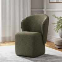 Wade Logan Borreri Upholstered Back Arm Chair Dining Chair