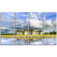 Made in Canada - Design Art 'Chateau De Chambord Castle and Reflection' Photographic Print Multi-Piece Image on Wrapped