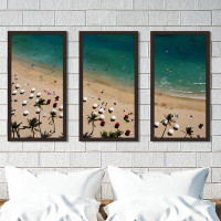 Made in Canada - Picture Perfect International Beach Please XVII - 3 Piece Picture Frame Photograph Print Set on Acrylic