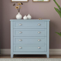 Winston Porter (blue-grey 4 Drawers) Kitchen Corridor Storage Cabinet Drawer Dresser Bar Cabinet