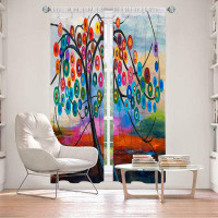East Urban Home Lined Window Curtains 2-panel Set for Window by Lam Fuk Tim - Colour Tree X