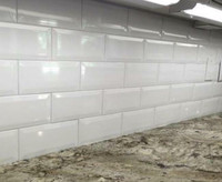 ***Instant CURBSIDE PICKUP*** Subway tile bevel 4x12  only $2.99 NEW ARRIVAL in stock beveled edge 3 COLORS IN STOCK!!