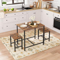 Ameriwood Kitchen Table and Bar Stools, 3-Piece