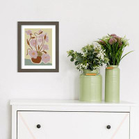 Birch Lane™ The Creative Bunch Studio Expressive Abstract House Plant Pink On Yellow Framed On Paper Print
