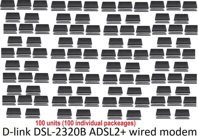 Lot of 1170  D-link dsl-2320B  ADSL+ modem in Networking