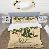 East Urban Home Vintage Plant Life III - Traditional Duvet Cover Set