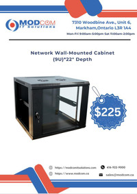 Network Cabinet 9U 22-inch Depth - Wall-Mounted Top Quality Cabinet FOR SALE!!!