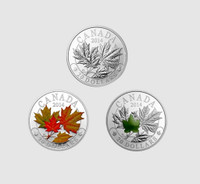 2014 $20 Fine Silver 3 Coin Set Majestic Maple Leafs