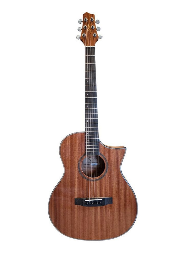 Discover Excellence with Our Top Grade A Spruce Acoustic Guitar - 40-inch Full-Size Cutaway Beauty in Brown High Gloss in Guitars