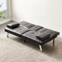 Latitude Run® sofa with Removable Armrests and Cup Holders