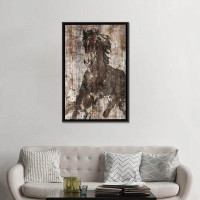 East Urban Home Galloping Horse by Irena Orlov - Wrapped Canvas Print