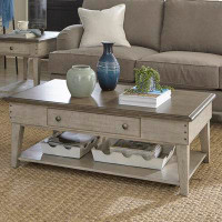 Liberty Furniture Ivy Hollow Four Leg Coffee Table with Storage