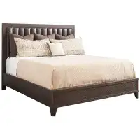 Barclay Butera Park City Manufactured Wood and Upholstered Low Profile Standard Bed
