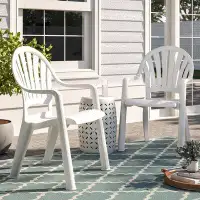 Grosfillex Expert Pacific Stacking Patio Dining Armchair