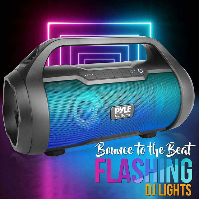 New PYLE PORTABLE BLUETOOTH BOOMBOX - RECHARGEABLE - Take it Anywhere and Stream your Music !! in Other - Image 4