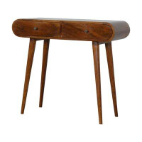 Corrigan Studio Helvie 35'' Solid Wood Console Table