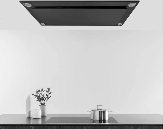 Flush Ceiling Mount 38x19 Inch Range Hood (Stainless, White or Black) - Victory Sunset w Wall Switch and Dimmable Lights in Other - Image 3