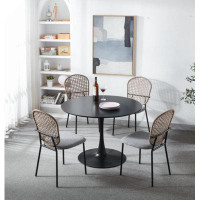 George Oliver 1+4,5Pieces Table And Chair,White Dining Sets,Kitchen Sets,Coffee Sets