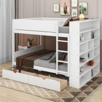Harriet Bee Jaquella 2 Drawer Standard Bunk Bed with Bookcase by Harriet Bee
