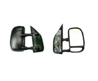 2003-2014 Ford Econoline Mirror Passenger Side Manual Textured Dual Glass Towith Telescope Type - Fo1321238