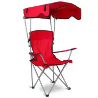 Arlmont & Co. 330LBS Load Foldable Beach Canopy Chair Sun Protection, Camping Lawn