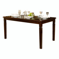 Red Barrel Studio Espresso Finish Transitional Style 1pc Dining Table