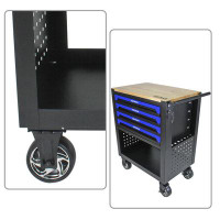 WFX Utility™ Versatile removable tool cart with open storage compartment and fours drawers