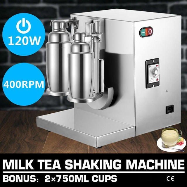 Double-frame-Auto-Bubble-Boba-Tea-Milk-Shaker-Shaking-Making-Machine-Mixer -FREE SHIPPING in Other Business & Industrial