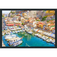 Made in Canada - Picture Perfect International "The Vallon des Auffes, Marseilles, France" Framed Photographic Print