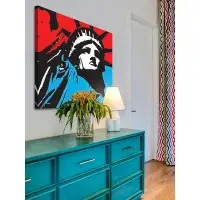 Marmont Hill 'Liberty 1' by Josh Ruggs Painting Print on Wrapped Canvas