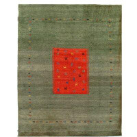 Isabelline One-of-a-Kind Wiston Hand-Knotted Red 8'8" x 11'7" Area Rug