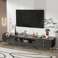 Mercer41 Modern TV Stand With 1 Cabinet And 4 Drawers
