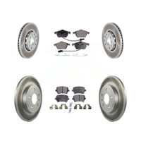 Front and Rear Disc Rotors and Semi-Metallic Brake Pads Kit by Transit Auto KGF-100768