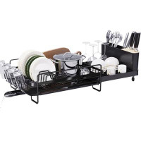 Koala Company Large Dish Drying Rack With Drainboard Set, Extendable Dish Rack