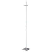 WS Bath Collections Ranpin 3 - Hook Free Standing Coat Rack in Polished Chrome