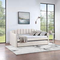Latitude Run® Upholstered Tufted Sofa Bed,