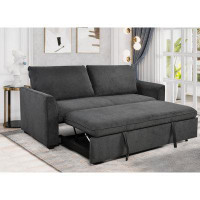 Latitude Run® 78" 3 in 1 Convertible Sleeper Sofa Bed, Loveseat Futon Sofa Couch for Living Room
