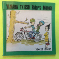 1973 Yamaha TX650 Riders Manual