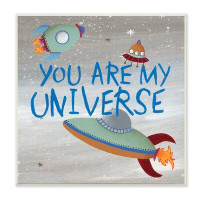 Stupell Industries You're My Universe Quote Sci-Fi Outer Space UFO