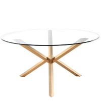 Everly Quinn 59" Pedestal Dining Table