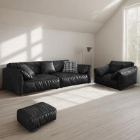 LORENZO Sofa living room simple technology cloth black