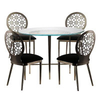 Everly Quinn Furniture Of America Abner Contemporary 5 Pc. Dining Table Set