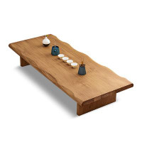 Hokku Designs 70.87" Burlywood Solid Wood Rectangular Coffee Table