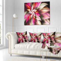 The Twillery Co. Abstract Exotic Fractal Spiral Flower Pillow