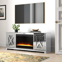 Willa Arlo™ Interiors Tichenor TV Stand for TVs up to 65" with Electric Fireplace Included