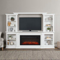 Real Flame Monte Vista Entertainment Center for TVs up to 60" with Electric Fireplace Included