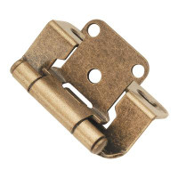 Hickory Hardware Hinge Semi-Concealed 1/4 Inch Overlay Face Frame Part Wrap Self-Close (50 Pack)