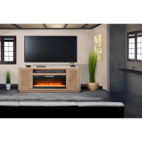 Sunny Designs Sunny Designs 78" Cane Media Console With Electric Fireplace